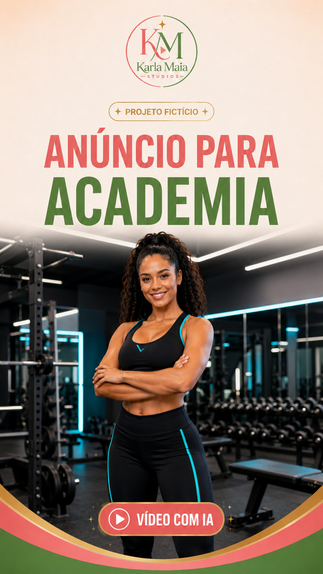 Academia · Projeto fictício